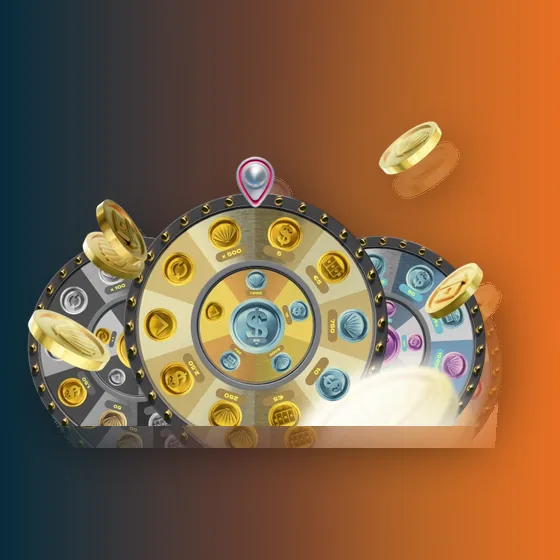 Decorative 4Tuna A bright 4tuna Club progression theme built around levels, wheels and clearly separated account features. character artwork